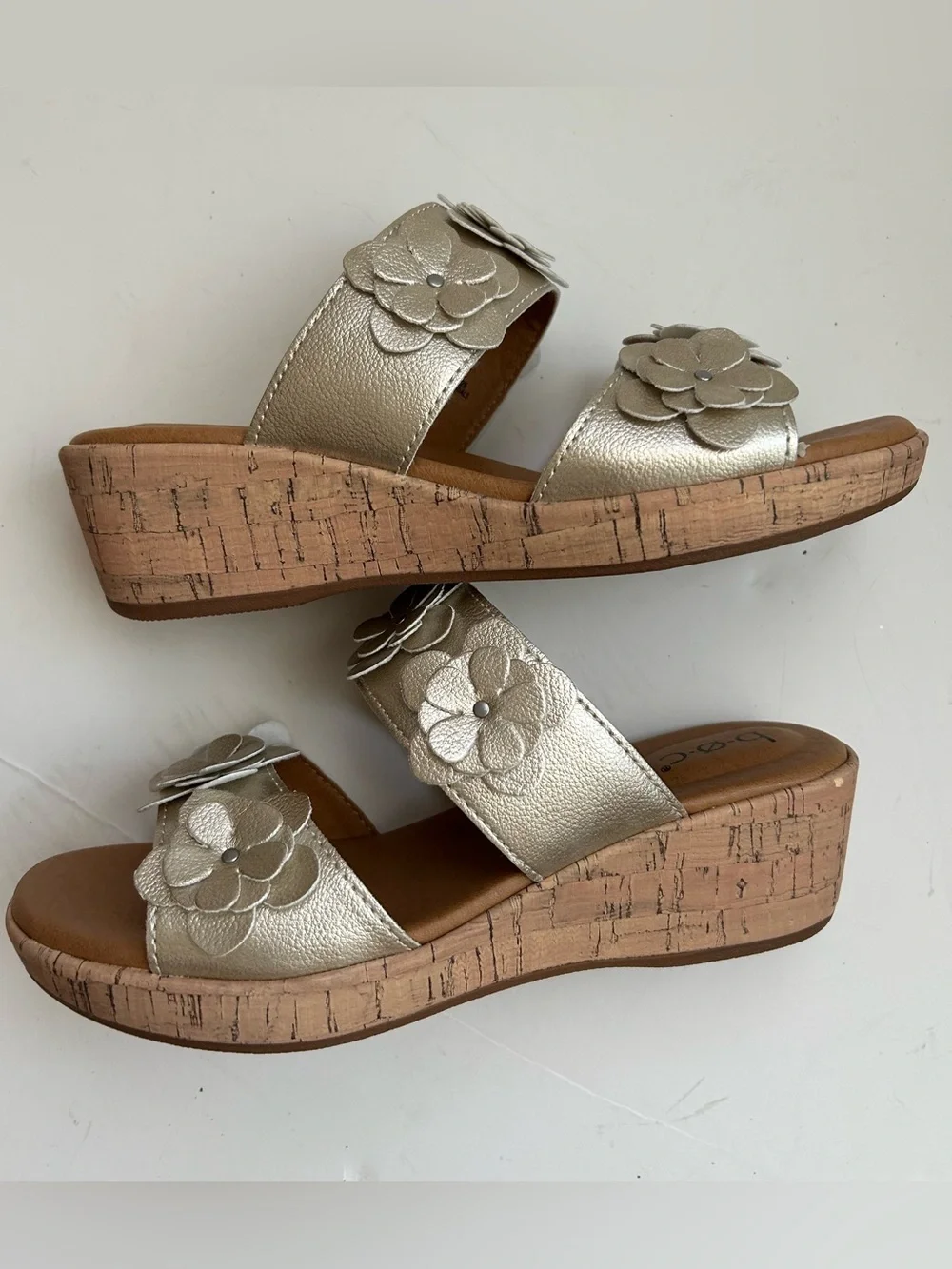 BOC Sandals Metallic Silver Wedges Platform New Shoes Women’s BOC Shoes